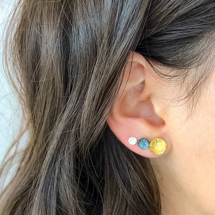 Christina Kober Designs - Wholesale Stud/Post Earrings - DOT STUDS | diamond dusted2