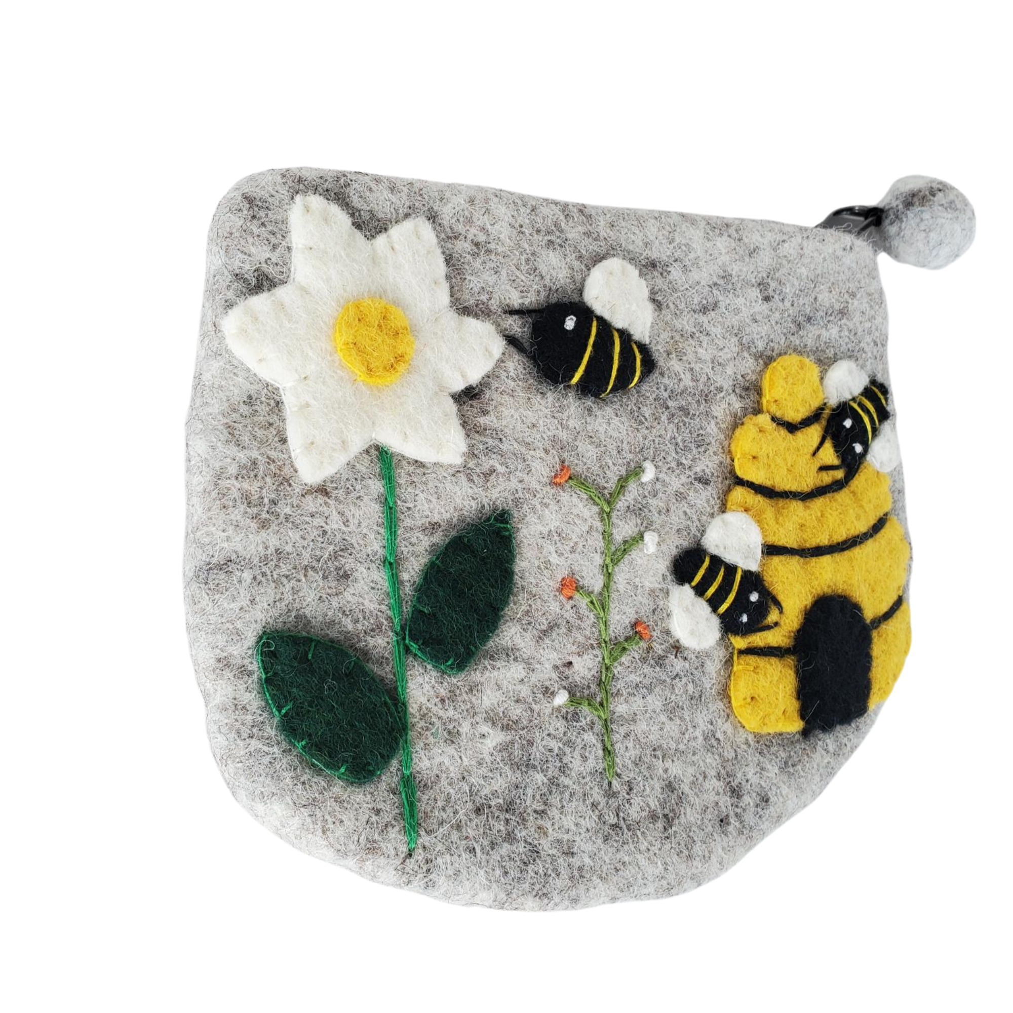 Honey House Naturals - Wholesale Coin Purse - Women's - Wool Bee Bag - Handmade1