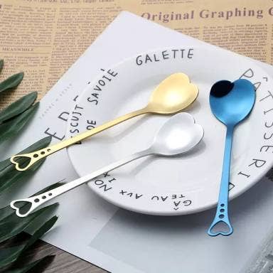 Sostraw & SmartThings - Wholesale Table Spoon (Cutlery) - Love Spoon - Heart Shape - 4 colors available1