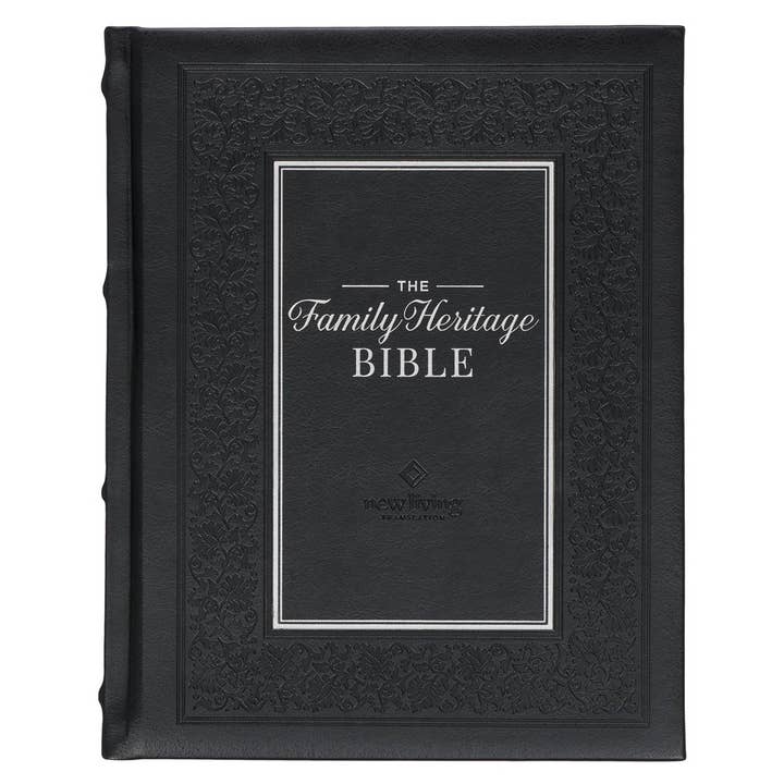 NLT, The Family Heritage Bible Hardcover, Black for wholesale by Christian Art Gifts