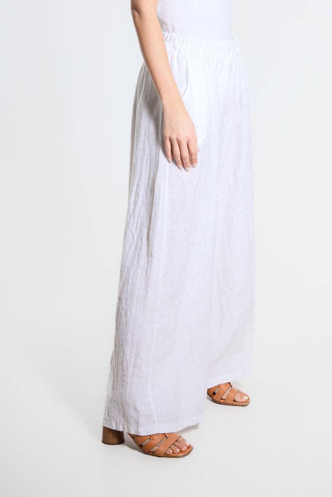 TINA Stephens Italy/Tees By Tina - Vente Pantalon – femme - Pantalon large en lin Angelena (PL187)11