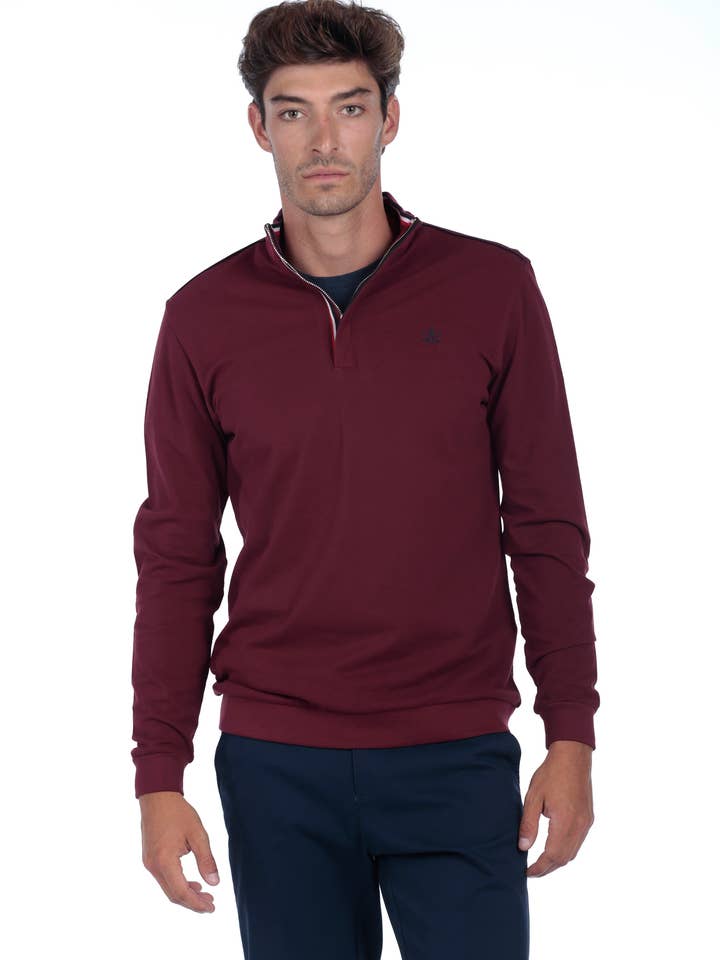 Iron Polo Shirt Men The Time Of Bocha QI1PHIERRO-BURDEOS for wholesale by The Time of Bocha