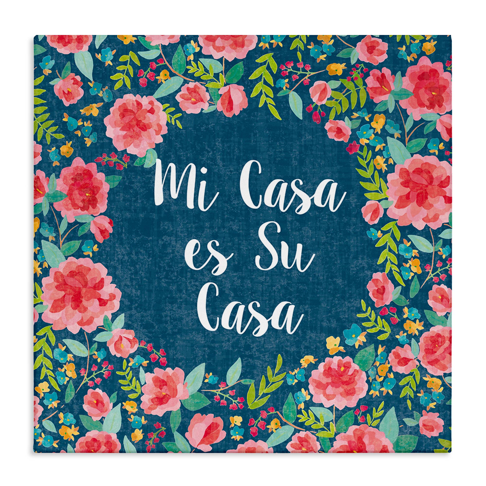 Stupell Industries - Wholesale Wall Decor - Kids & Baby - Su Casa Flores Rosas Canvas Wall Art13