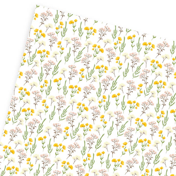 Flowers Gift Wrap - Birthday Wrapping Paper Sheets - Cute for wholesale by Old English Company