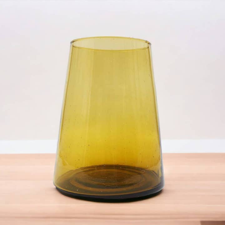 Moroccantastics - Wholesale Vase - Handmade Recycled Moroccan Glass Cone Vase - Le Verre Beldi6