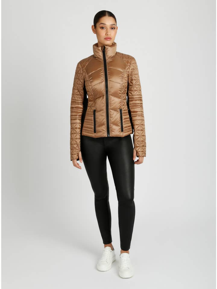 Blanc Noir - Wholesale Puffer Jacket - Women's - Lightweight Down Filled Packable Puffer JLS/NB29