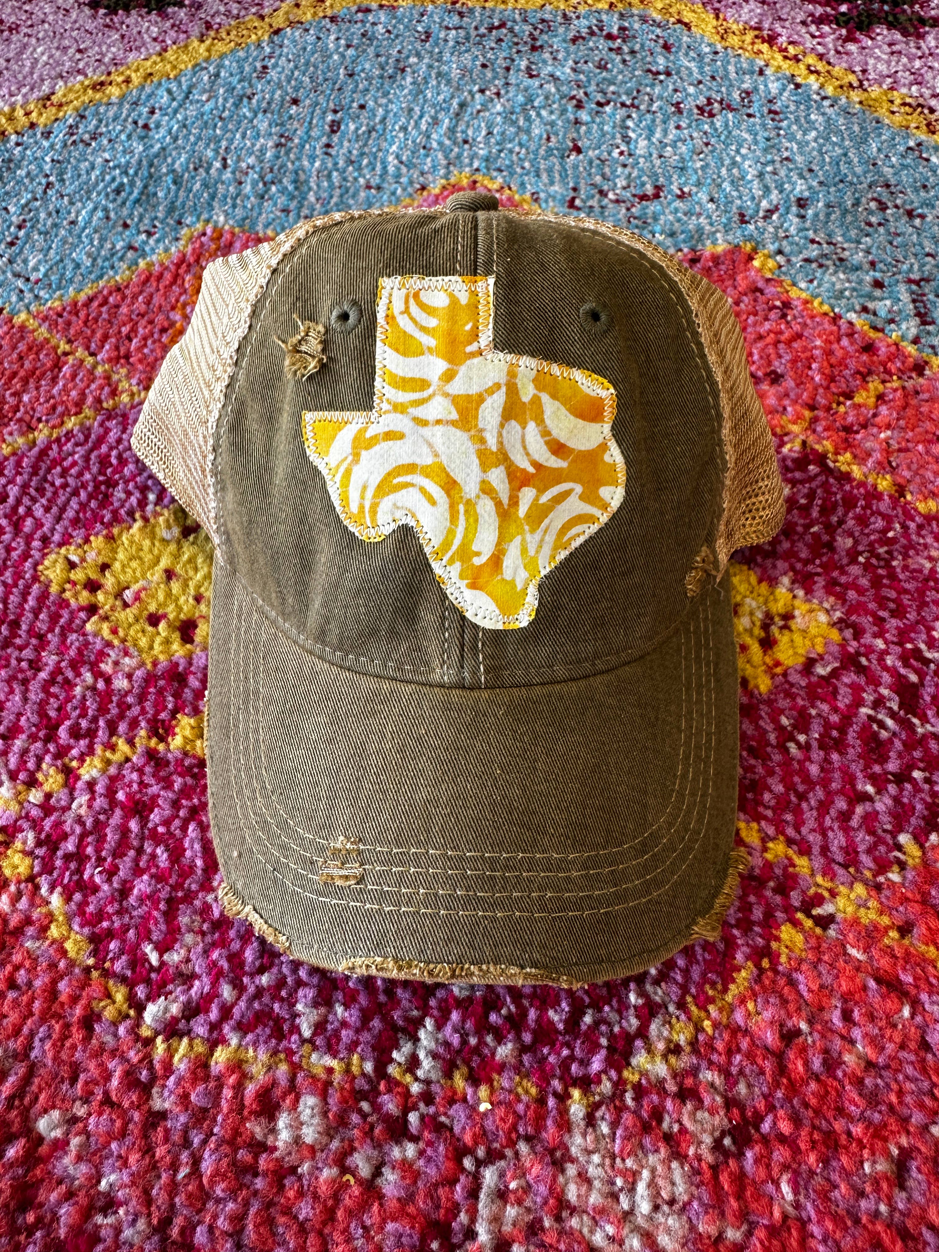 Sweet Texas Treasures - Wholesale Trucker Hat - Unisex - Yellow Rose Dirty Trucker Hat5