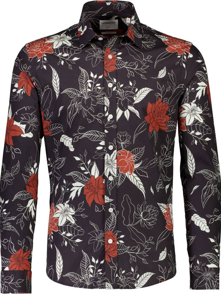 Printed SuperFlex Shirt L/S Style: 30-203372US for wholesale by Lindbergh