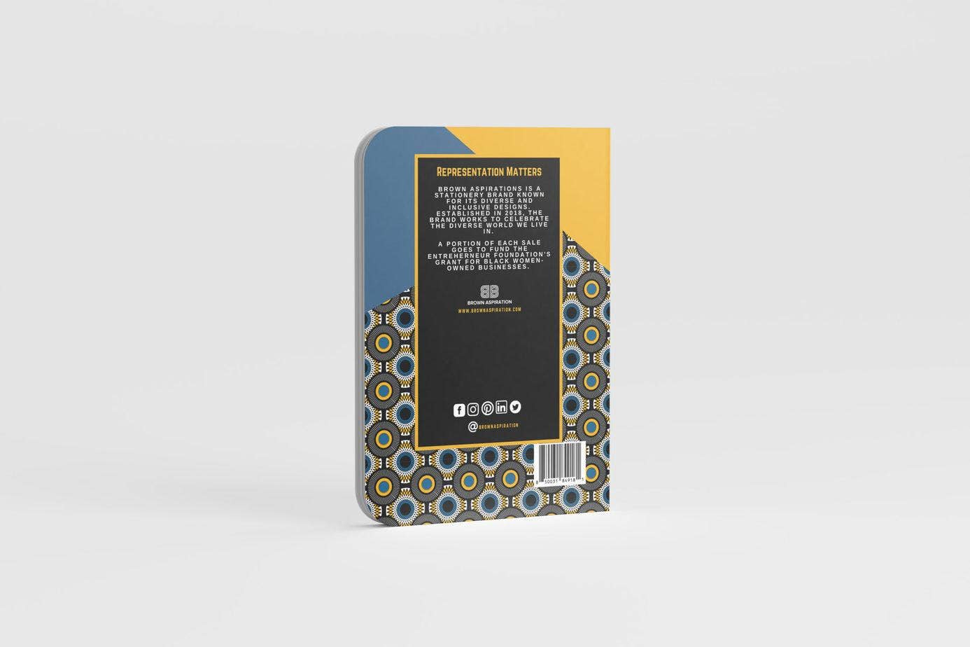 Brown Aspiration - Wholesale Notebook - Ankara Wax #5 - Pocket Jotter (Set of Two)5