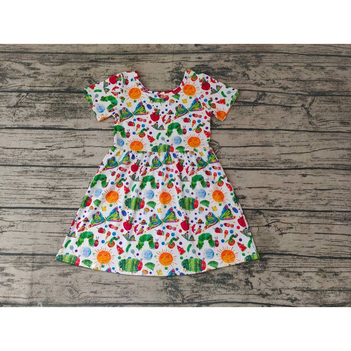 Aier Wholesale - Wholesale Dress - Kids - Baby Girls Worm Knee Length Dresses1