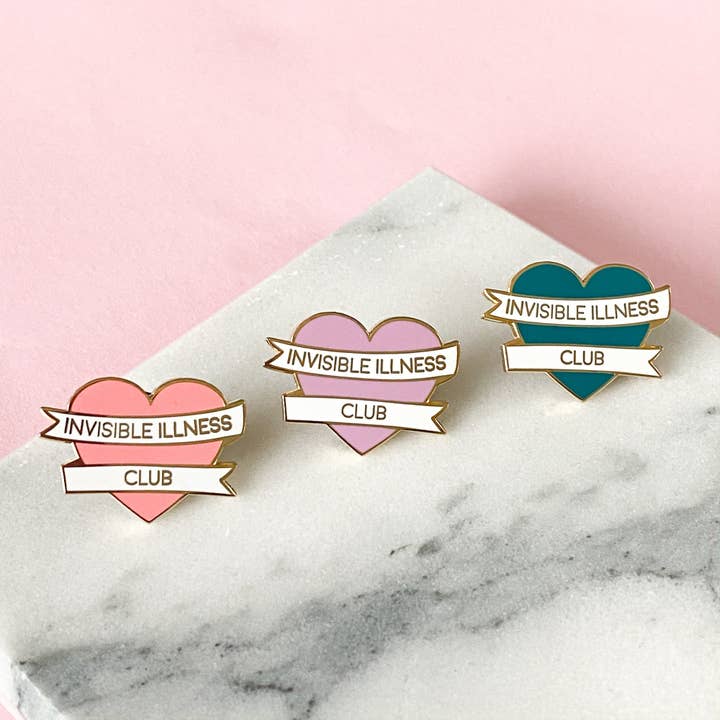 Sarah Frances – wholesale Lapel pin/button – Invisible Illness Club Enamel Pin (Limited Edition)3