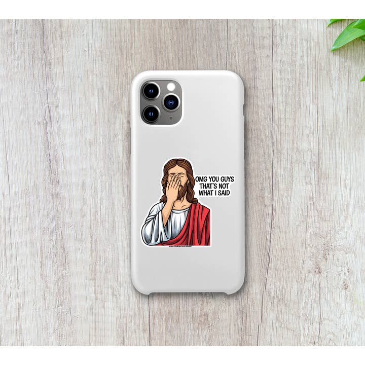 Ozark Sticker Company - Wholesale Sticker - Facepalm Jesus Sticker – Hilariously Holy Meme Decal