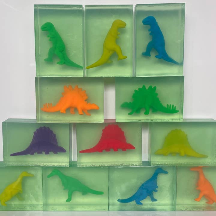 Dinosaur Toy Soap (Fragrance free and Vegan Friendly) for wholesale by Handmade by Tink