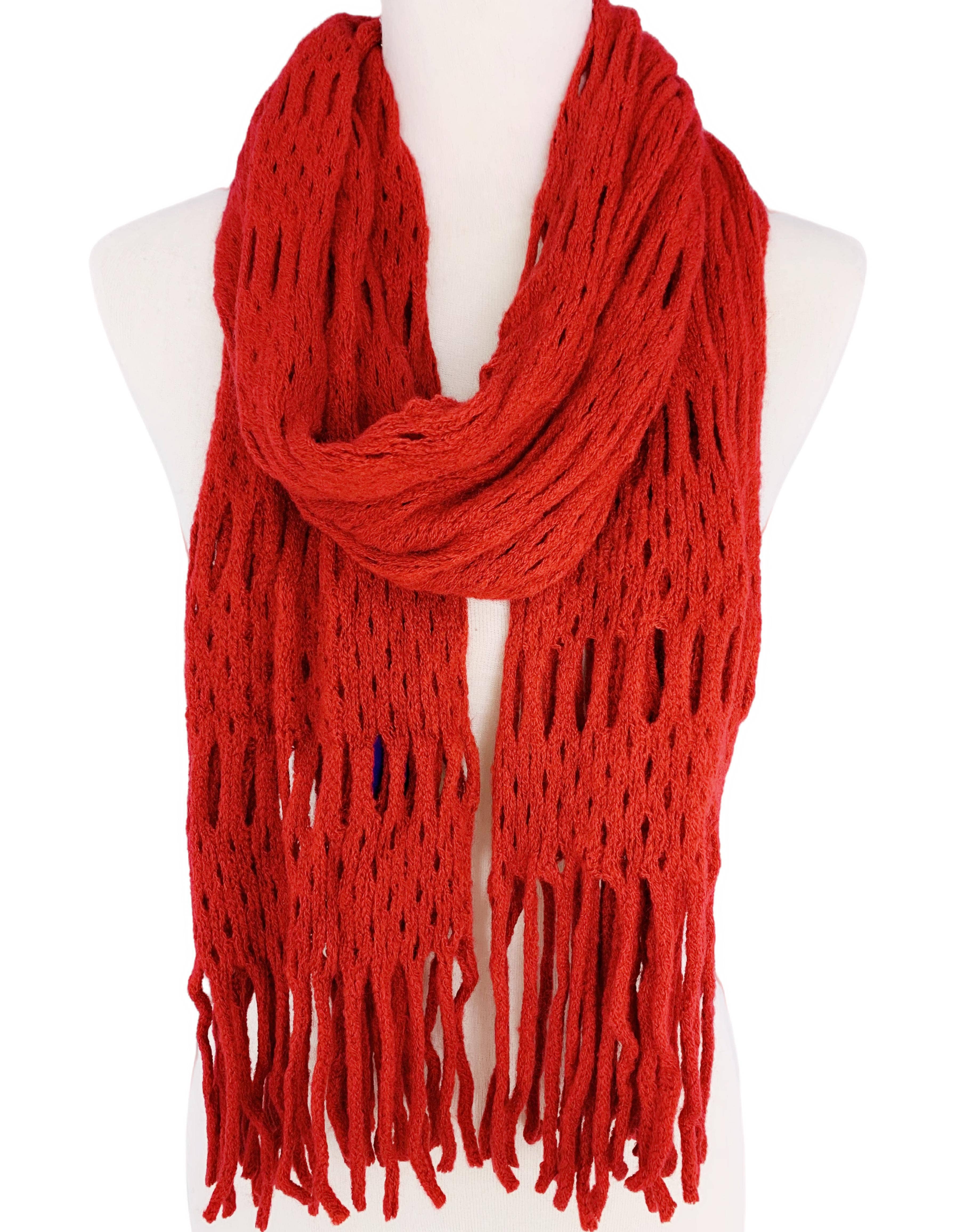 JC Sunny Fashion - Wholesale Scarf - Women's - Magic Tubular Knit Scarf with Transformable Loop Design8
