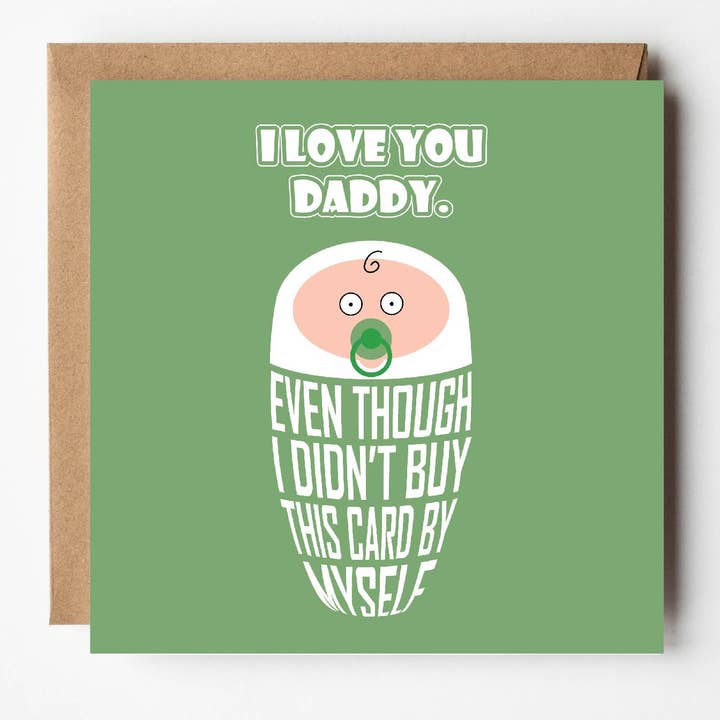 Cute card for dad from baby | Father's Day | Dad's birthday for wholesale by VERSED AID