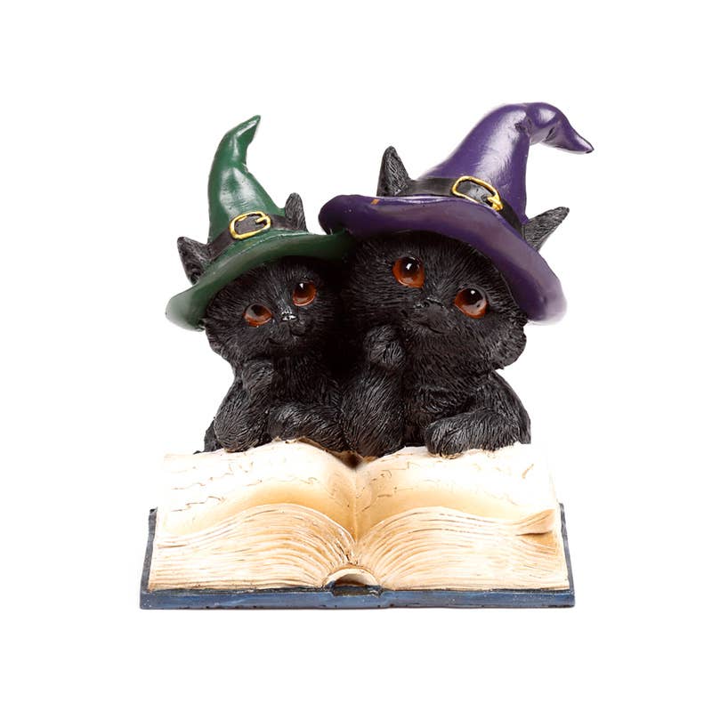 Puckator Ltd – wholesale Ornament – Witches Black Cat Magical Spell Book4