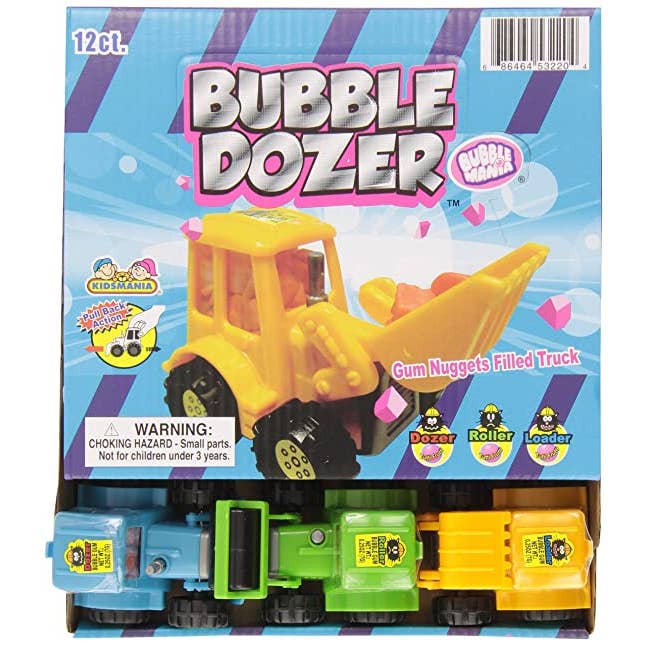 I Got Your Candy - Vente Chewing-gums - Pépites de gomme Kidsmania Bulldozer, 25 oz, 12 carats3