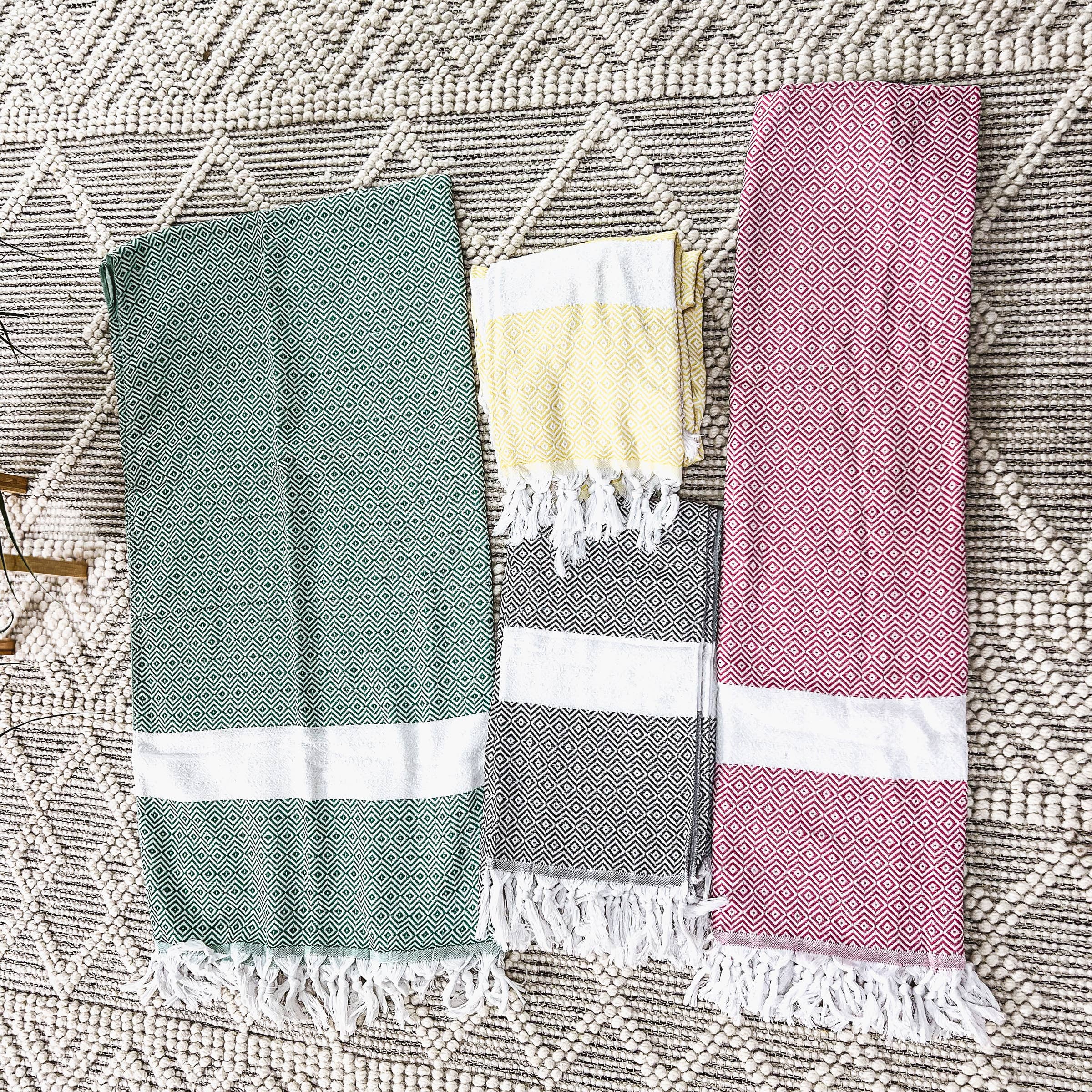 Gia Roma - Vente Serviettes de bain - Serviettes turques Grandes serviettes 100% coton | 40 x 70 « | 200 g/m²123