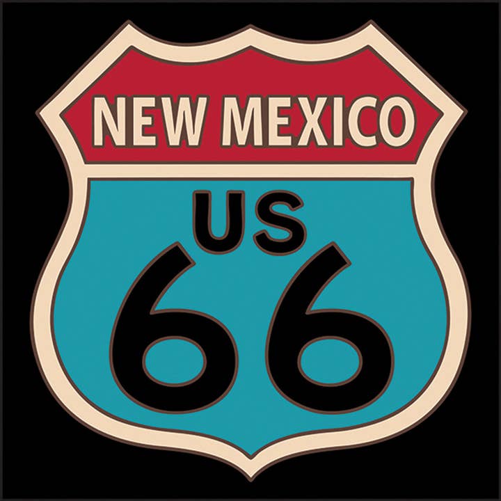 Route 66 New Mexico Sign Tile (8145) for wholesale by Earthtones Tile