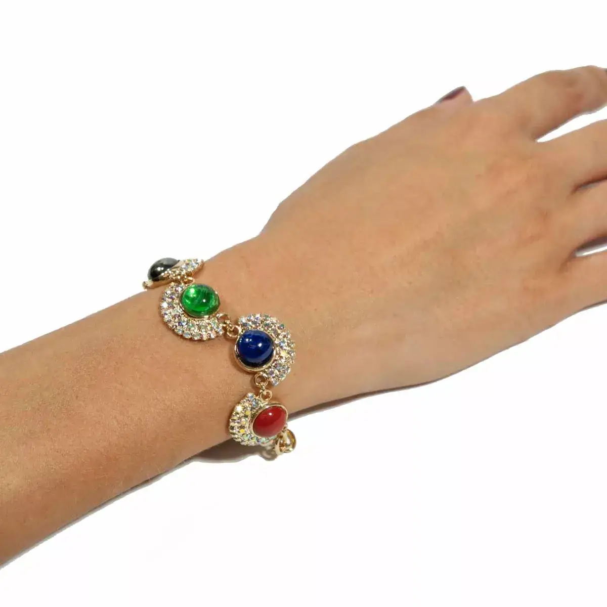 Bijoux Jean André S.R.L. - Vendita all'ingrosso Bracciali a catena e a maglie - Bracciale in vetro e cristalli1