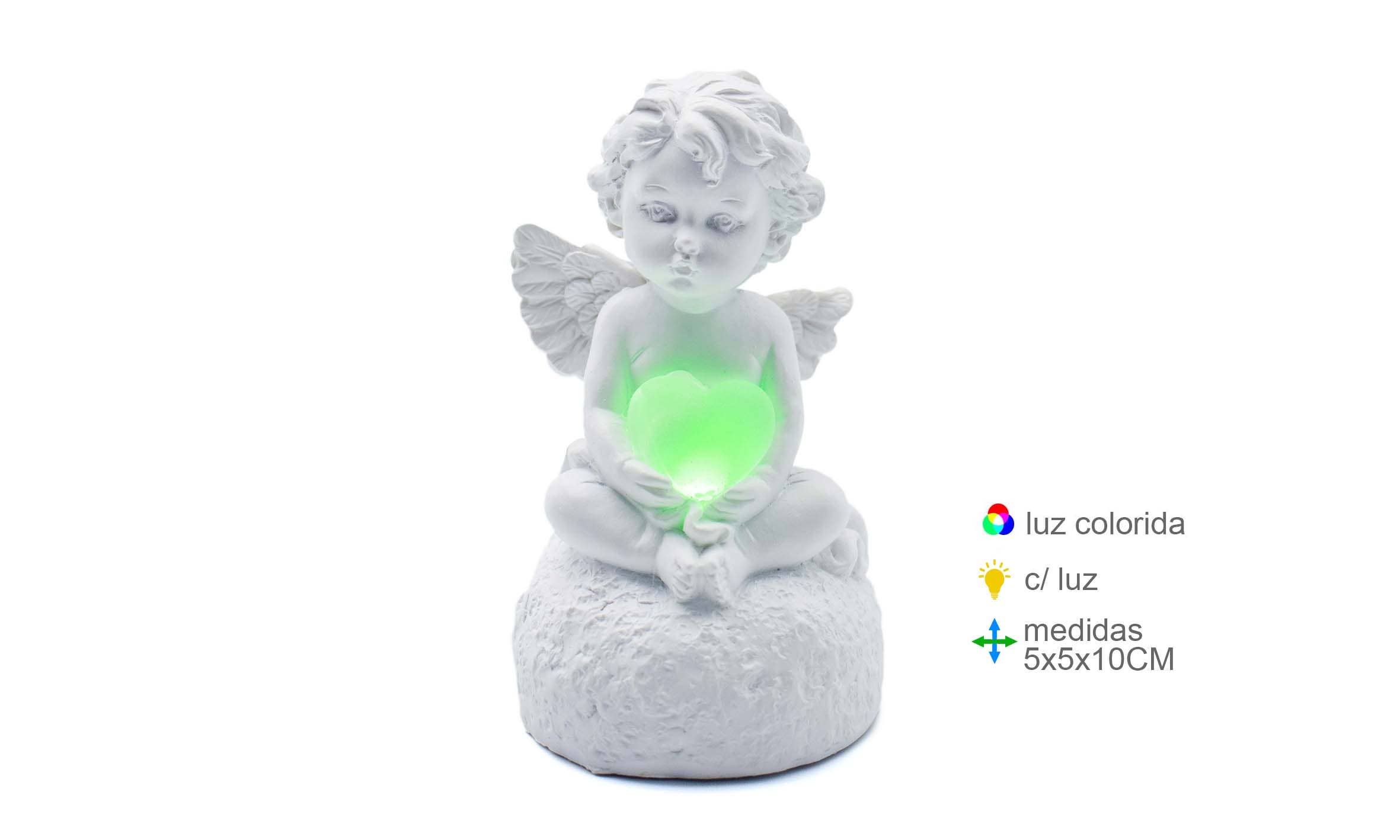 Esoterica Arte - Wholesale Decorative figurine - Resin Angel w/Light 5x5x10cm