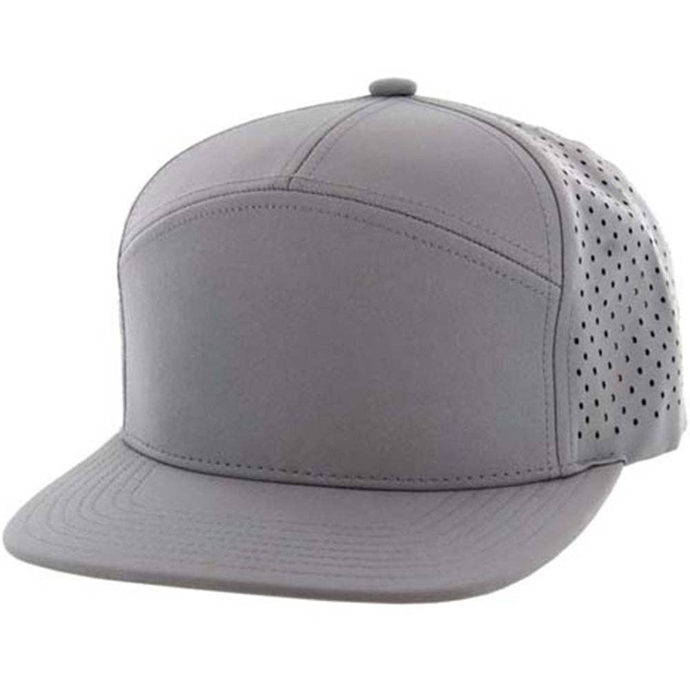 Zion Brand - Wholesale Flat Brim Cap - Unisex - BLANK 7 PANEL HYDRO SNAPBACK CAP16