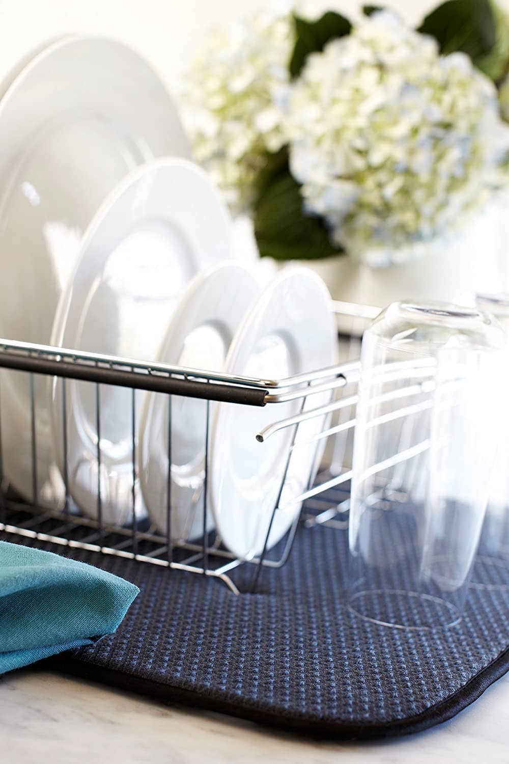 Fox Run Brands - Wholesale Dish Drying Mat/Rack - Envision Dish Drying Mat, Black, 16" x 18"1