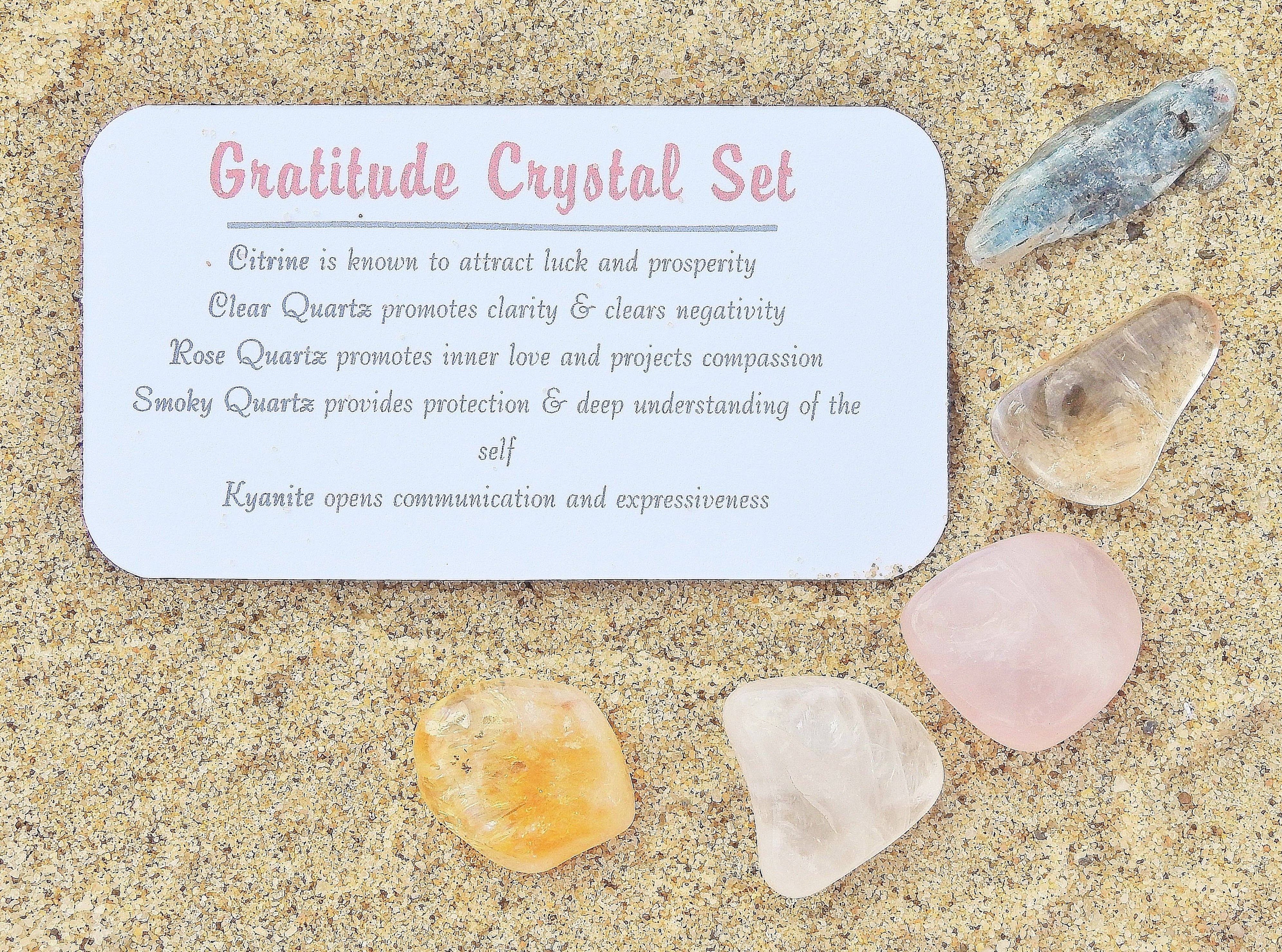 Mindful Intentions® - Wholesale Spiritual Stone/Crystal - Gratitude Crystal Set in Jar2