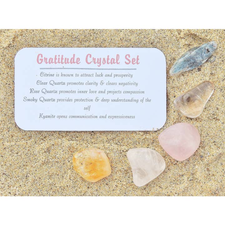 Mindful Intentions® - Wholesale Spiritual Stone/Crystal - Gratitude Crystal Set in Jar2