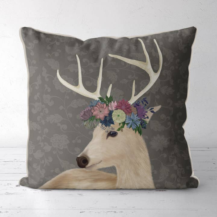 Deer Farmhouse, Bohemia Collection Cushion/Throw pillow for wholesale by FabFunky Ltd