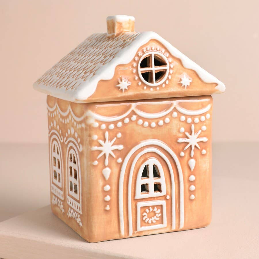 Lisa Angel - Wholesale Wax Warmer - Ceramic Gingerbread House Wax Warmer -Not available to EU5