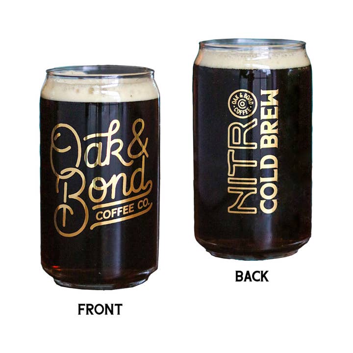 Cold Brew Glass for wholesale by Oak and Bond Coffee Co.