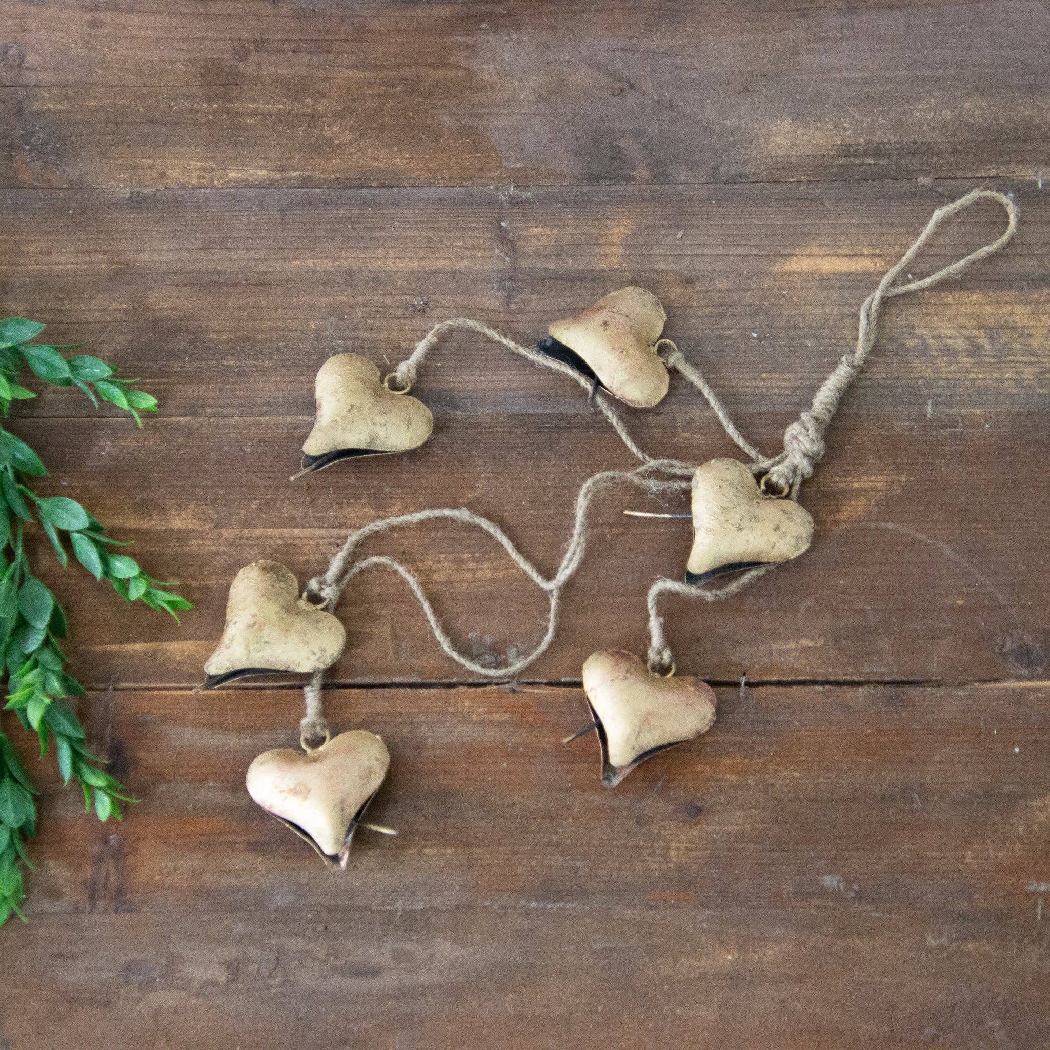 Audrey's Home & Gift - Wholesale Decorative Tabletop Object - Cluster Of Heart Shaped Bells (PC)2