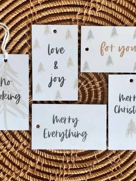 Christmas Tags - White for wholesale by To & From Cards