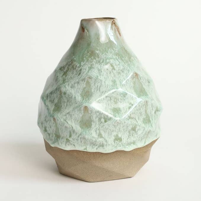 Patterned Vessels Pear Coral Green for wholesale by By Alejandra Design