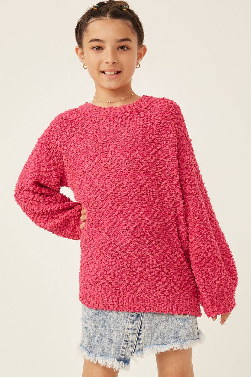 Hayden LA – Engroshandel Sweater - Børn – Piger Popcorn Strik Pullover Sweater2
