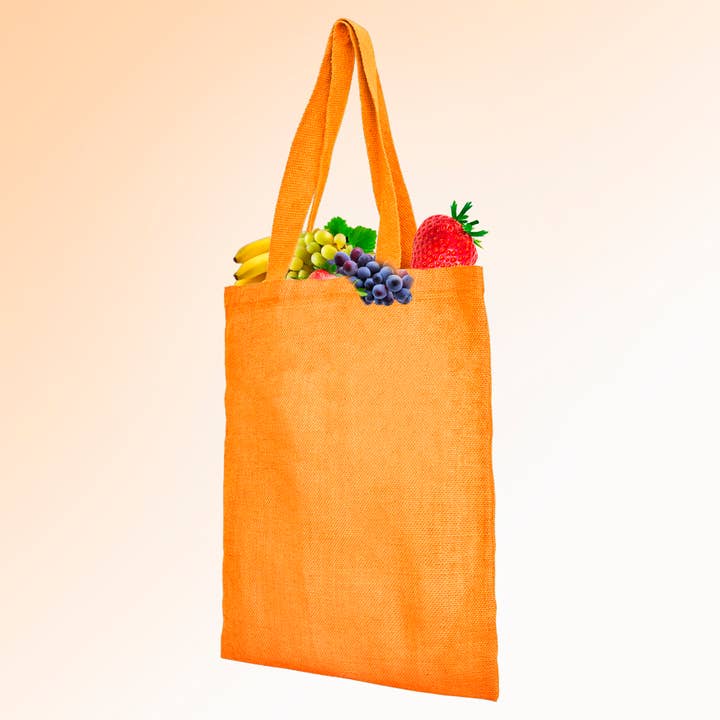 ecojutebags - Wholesale Tote bag – Unisex - Jute Flat Tote Bags 17″ x 15″ – Set of 4 Reusable Shoppers 32