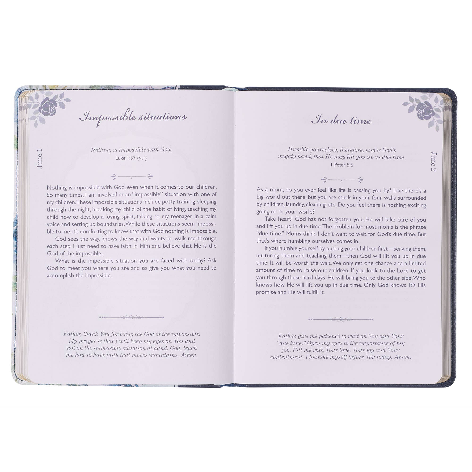 Christian Art Gifts - Wholesale Religion Book - Devotional Moments with God for Mom's Faux leather2