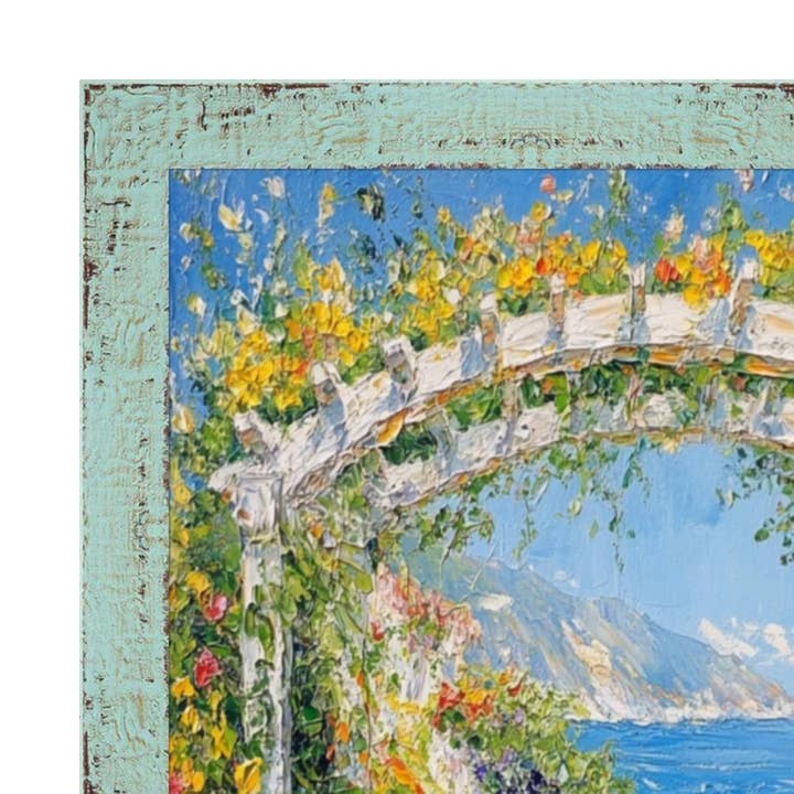 Marco de fotos rústico de granero de madera Slim Teal Seaspray Chabi Chic Farmhouse 12x14 para venta al por mayor de Modern Memory Design Picture Frames