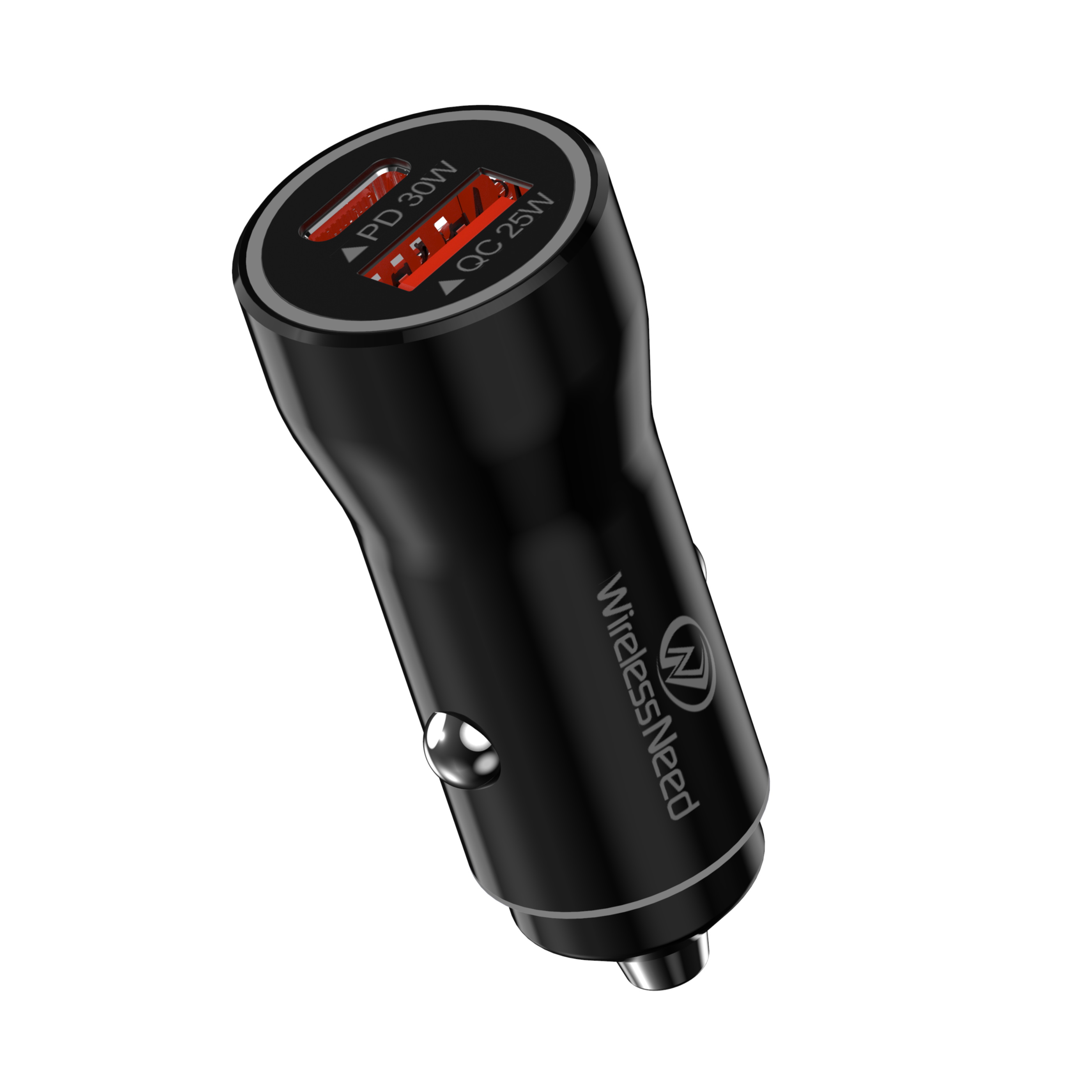 WirelessNeed - Wholesale Portable Charger - Car Adapter Dual PD30W - QC25W - USB & Type-C PD in bulk2