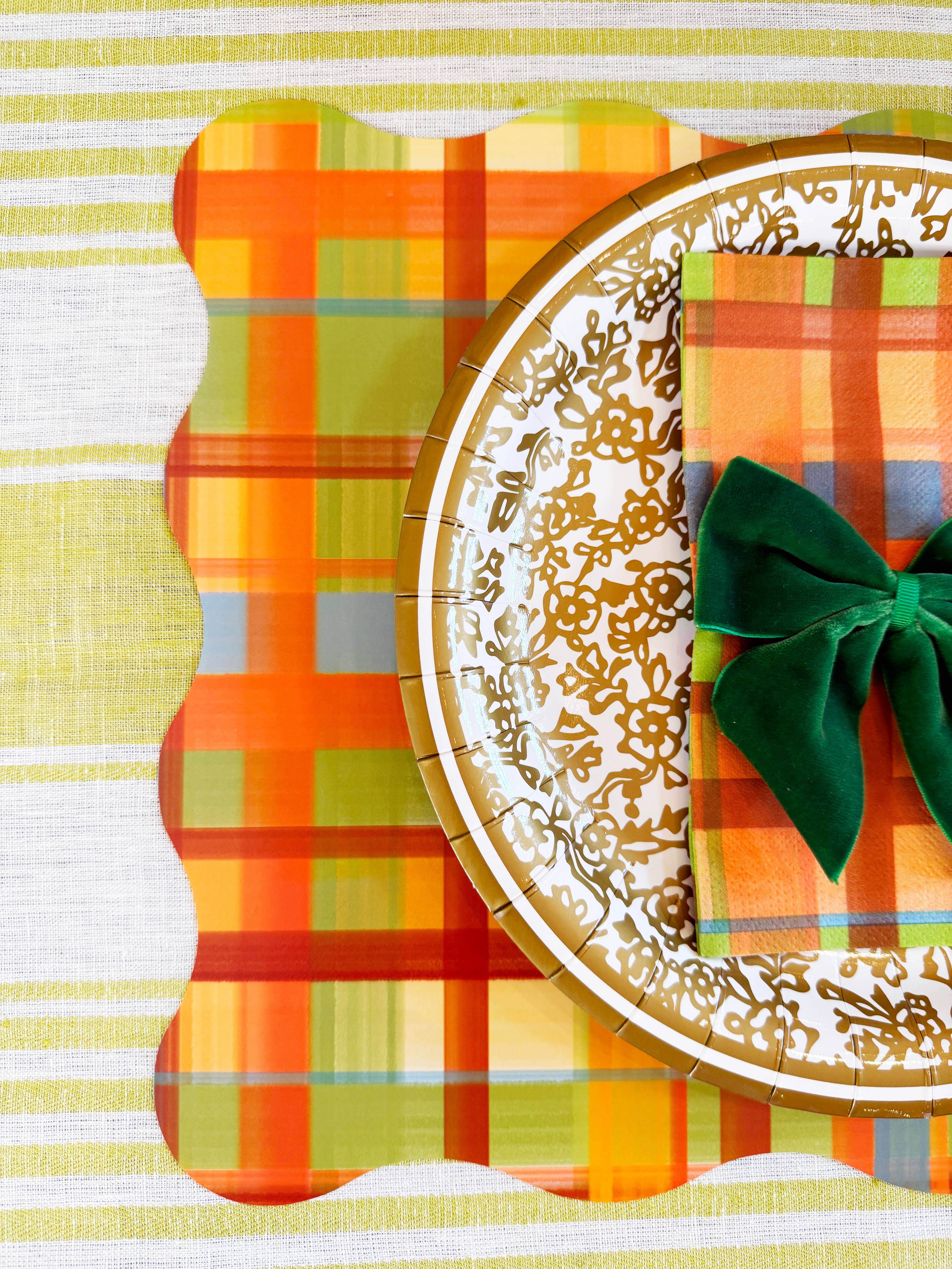 Lucy Grymes Designs – Engroshandel Engangsserviet – Efterårsternet linnedlignende papirgæstehåndklæde / serviet | Sæt med 252