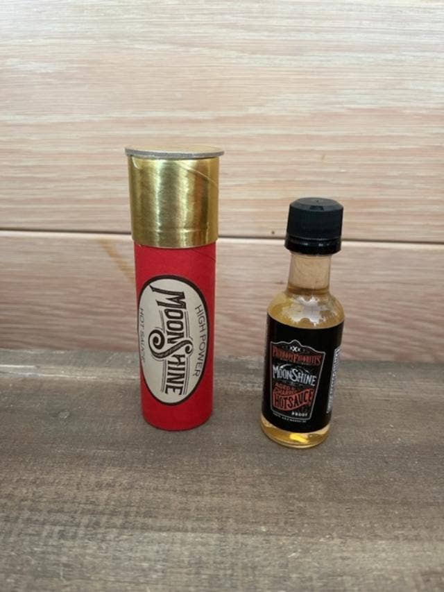 Fairhope Favorites, Inc. - Wholesale Hot Sauce - Large Shotgun Shells W/Original & Bourbon Mini Hot Sauce 3