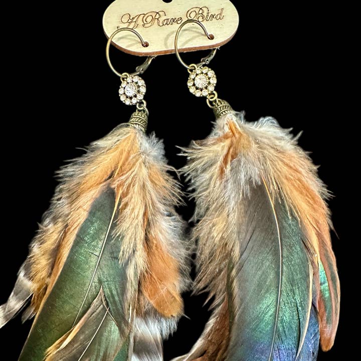 Rhinestone Feather Earrings and other Purchase Wholesale painted feathers. Free Returns & Net 60 Terms on Faire trending on Faire.