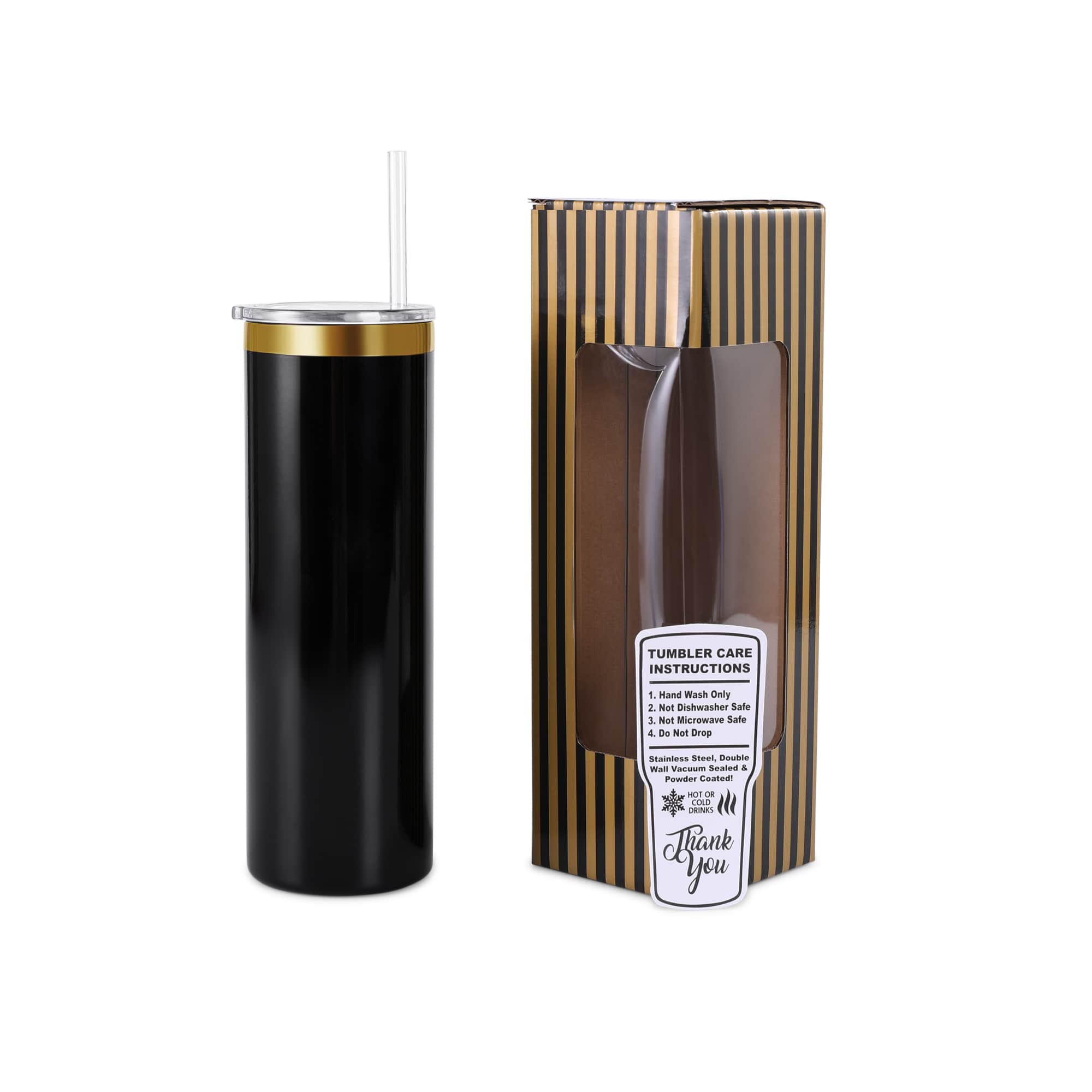 MakerFlo - Wholesale Insulated mug/tumbler - 20oz Skinny Gold11