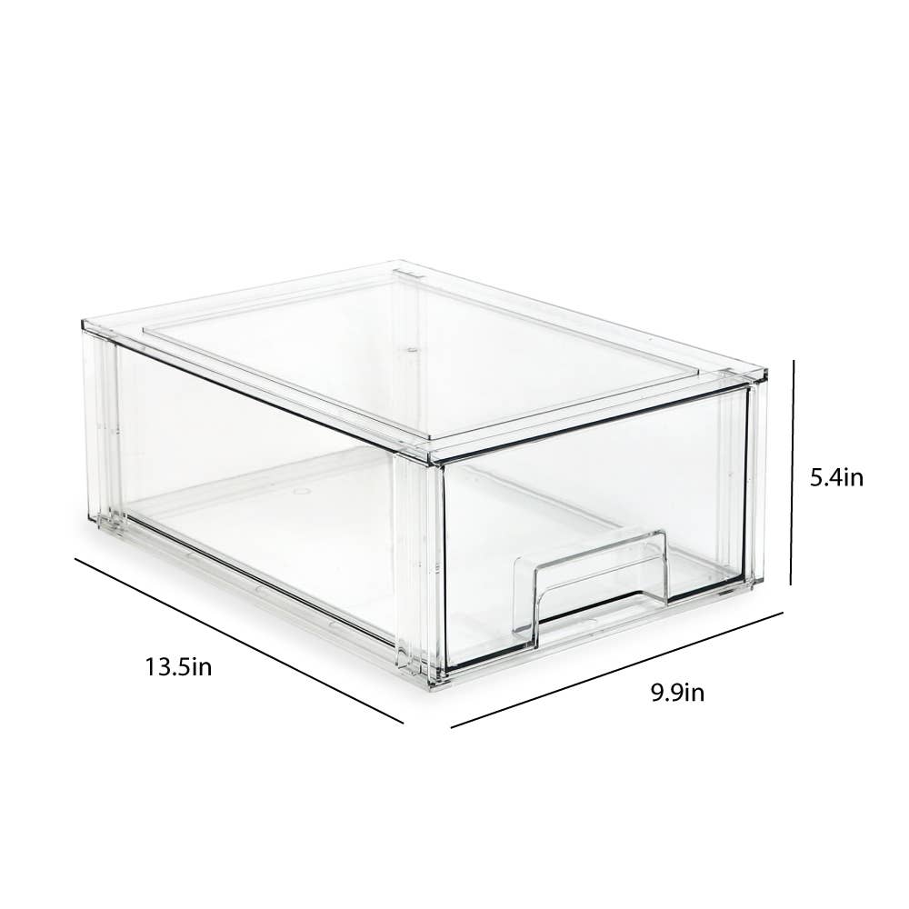 Isaac Jacobs International - Wholesale Drawer Organizer - Isaac Jacobs Large Stackable Plastic Organizer Drawer2