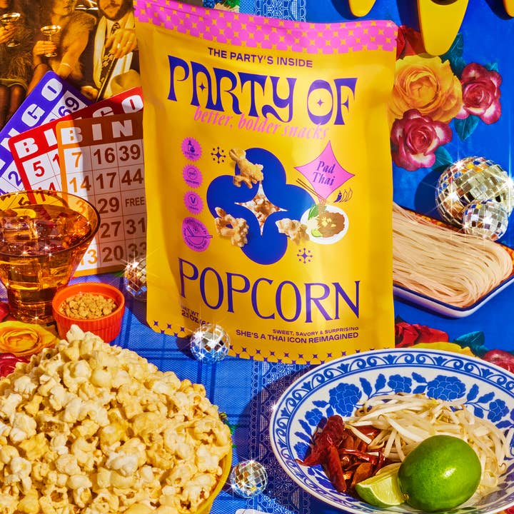 Party Of - Wholesale Puffed Snack - Pad Thai Popcorn - Snack size (0.6 oz)