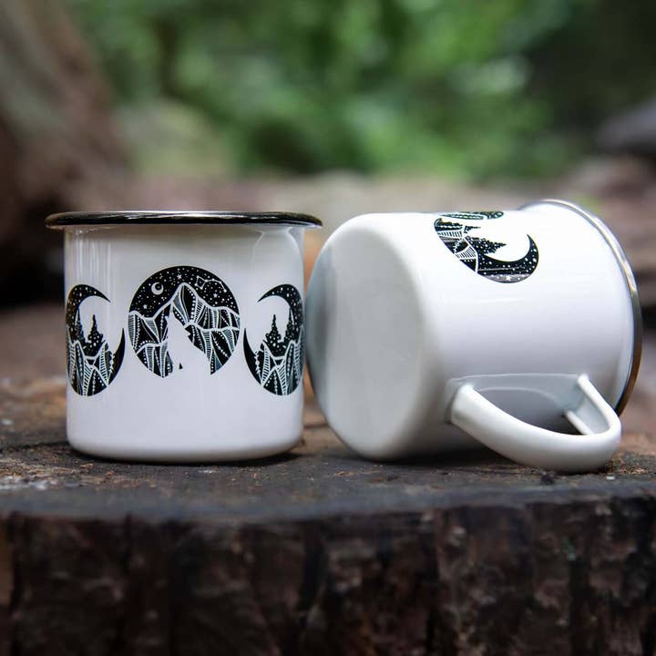 Moon Phase, Camping Mug for wholesale by Mountain Mornings