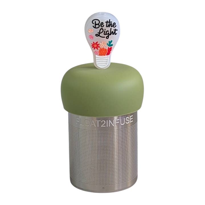 Be The Light | Floating Tea Steeper | Green Base | Colorful for wholesale by Float2infuse Tea Infuser