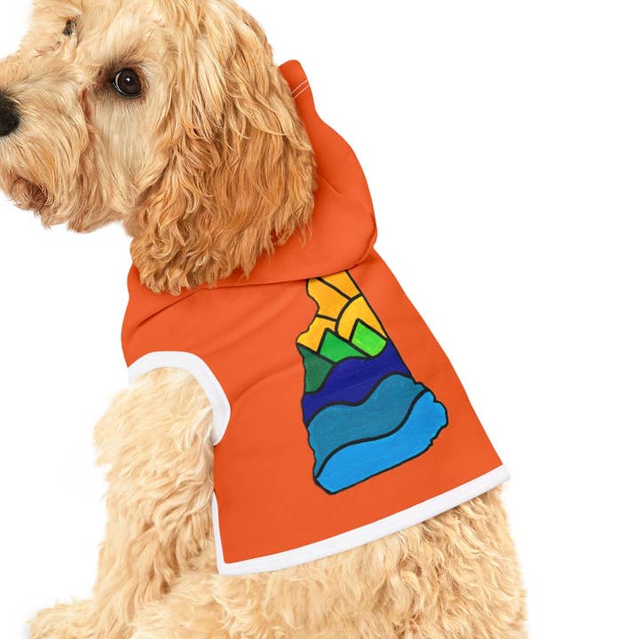 Camisola para Animais de Estimação Aventura New Hampshire - Laranja por atacado de Oceane's Echo