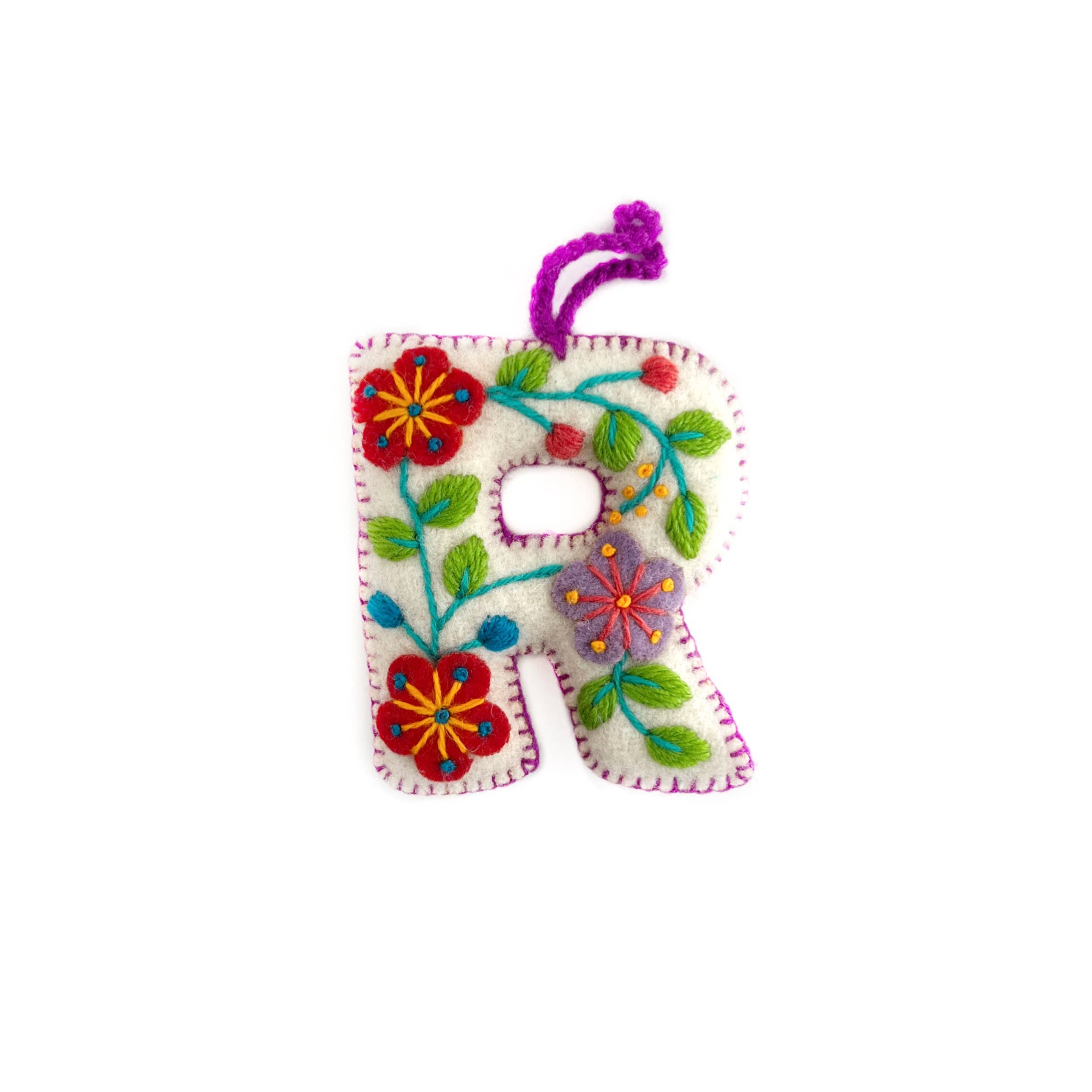 Ornaments 4 Orphans - Wholesale Ornament Set - White Letter Ornament Bundle BHJKNR, 6 Pack6